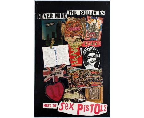 Rare Advertising Poster - Never Mind The Bollocks - Here's The Sex Pistols. Colour offset lithograph poster Never Mind The Bo