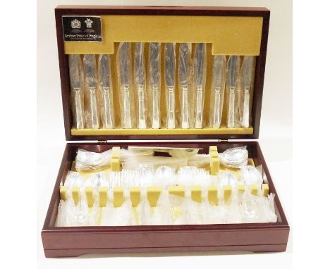 Arthur Price silver plated canteen of cutlery, the canteen itself 46cm wide&nbsp;Condition ReportGood overall condition. Ligh