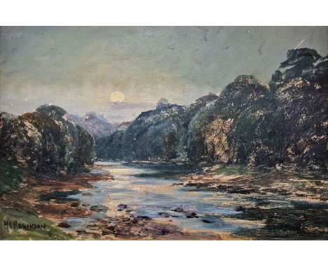 B McCreadie (20th/21st Century)Two acrylics on canvas Wooded river scenes, each signed lower right, framed, 59.5cm x 39cm H L