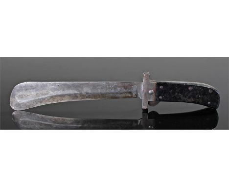 World War II Cattaraugus USA folding machete, the signed folding dial with blade sheath, black handle, 40cm long when fully o