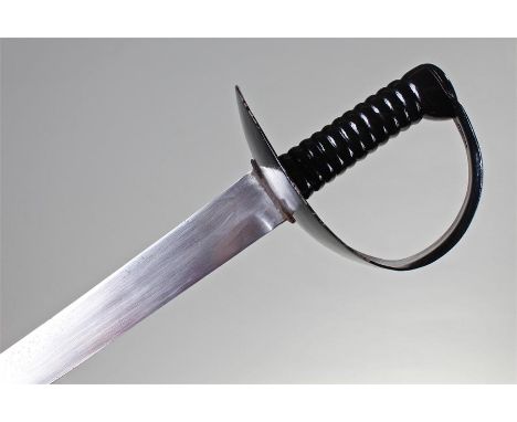 Naval cutlass, either 1845 or 1889 pattern, by Wilkinson, the 69cm long blade with painted hilt and grip