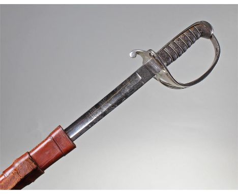 Officers 1821 pattern sword, the blade with the battle honours for Waterloo, Peninsula, Salamanca, Egypt, 85cm long blade, st