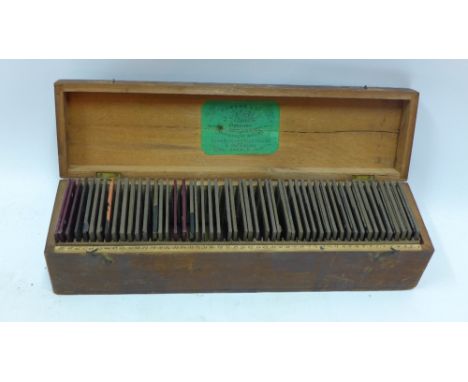 A quantity of magic lantern slides, mostly tourist destinations 