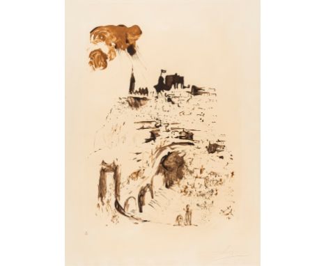 δ Salvador Dali (1904-1989)Toledo (Field 64-2-B; M&amp;L 94)Etching with aquatint printed in brown, 1964, signed and numbered