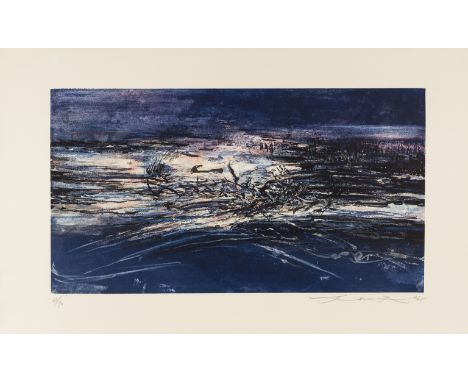 δ Zao Wou-Ki (1921-2013)Untitled (Agerup 161)Etching with aquatint printed in colours, 1965, signed, dated and numbered from 