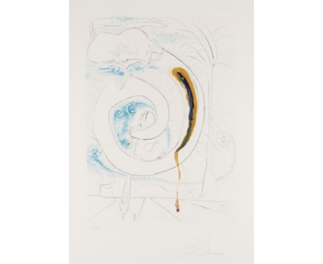 δ Salvador Dalí (1904-1989)Le Cercle Viscéral du Cosmos (Field 74-12-D; M&amp;L 647)Etching with drypoint and lithograph prin