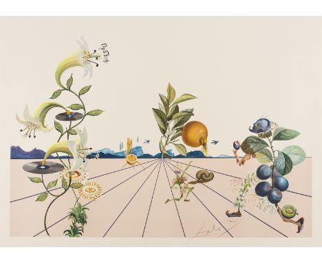 δ Salvador Dali (1904-1989)Flordali II (Field see p233; M&amp;L 1587)Lithograph printed in colours, 1981, with the printed si