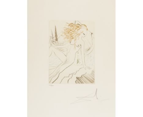 δ Salvador Dali (1904-1989)La Fiancée du roi de Garbe (Field 72-8B; M&amp;L 553h)Etching printed in colours, 1972, signed and