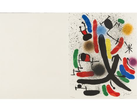 δ Joan Miro (1893-1983)From 'Lithography I' (Mourlot 855)Lithograph printed in colours, 1972, signed and numbered from the ed