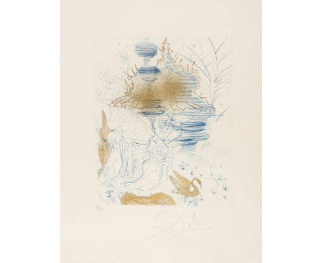 δ Salvador Dali (1904-1989)The Pagoda (Field 69-13F; M&amp;L 379a)Etching with drypoint and handcolouring, 1969-1970, signed 