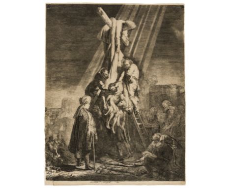 Rembrandt van Rijn (1606-1669)The Descent from the Cross: Second PlateEtching and engraving, 1633, but slightly later impress