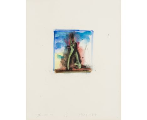 Jim Dine (b.1935)From 'Ten Hand-Colored Winter Tools II' (Carpenter 32.6)Lithograph with extensive hand-colouring in acrylic,