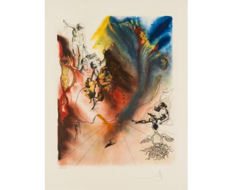 δ Salvador Dali (1904-1989)Romantic (M&amp;L 1394b)Lithograph printed in colours, 1973, signed and numbered from the edition 