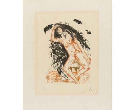 δ Salvador Dali (1904-1989)La Paresse (Field 66-3G; M&amp;L162c)Etching with aquatint printed in colours, 1966/67, signed and