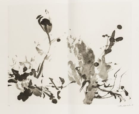 δ Zao Wou-Ki (1921-2013)Le jardin d'encreThe complete portfolio comprising the etching with aquatint printed in colours, 2007