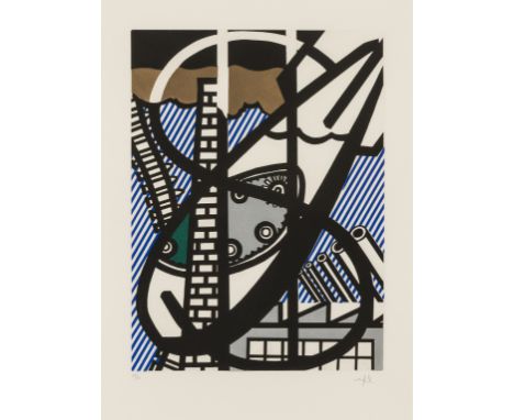 Roy Lichtenstein (1923-1997)Une Fenetre ouverte sur Chicago (Corlett 271)Etching and aquatint printed in colours with embossi