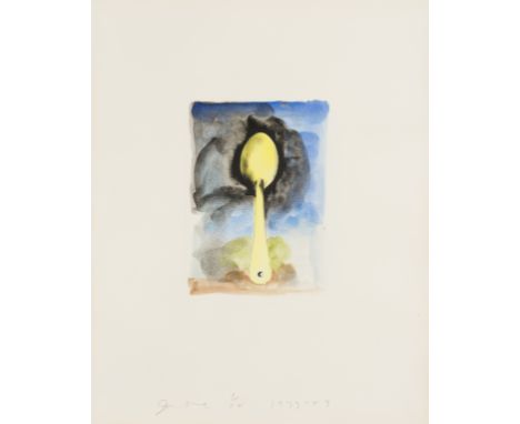 Jim Dine (b.1935)From 'Ten Hand-Colored Winter Tools II' (Carpenter 32.7)Lithograph with extensive hand-colouring in acrylic,