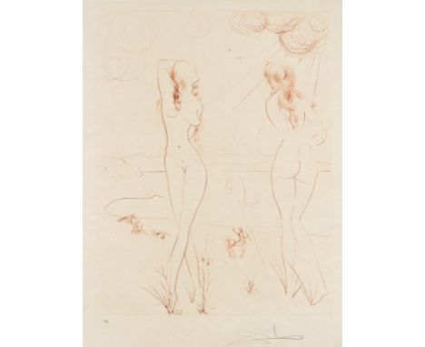 δ Salvador Dali (1904-1989)Espejo Vivo (Field 73-6; M&amp;L 579a)Etching printed in sanguine, 1973, signed and inscribed 'P.A