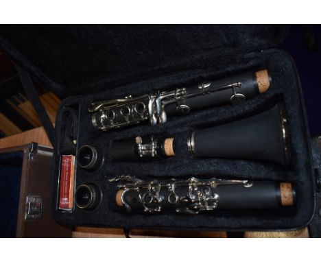 A Slade clarinet, in plush lined case
