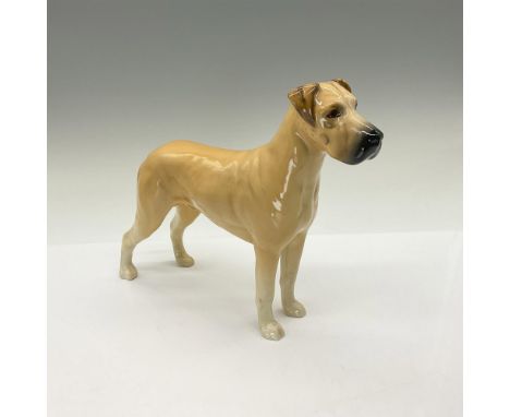 This vintage Beswick Pottery Great Dane, titled C.H. Ruler of Ouborough, is beautifully modeled in an alert posture and finis