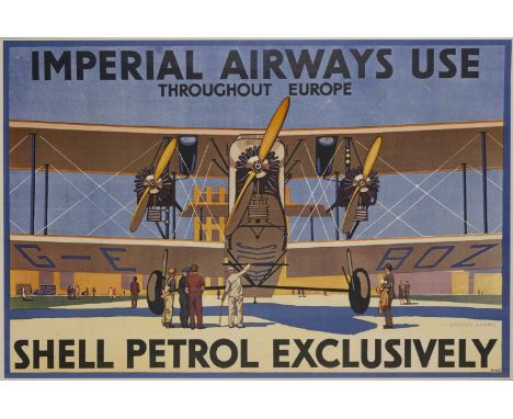 William Dacre Adams (1864-1951)
Imperial Airways Use Shell Petrol Exclusively, 1961 reprint
off-set lithograph printed by W.R