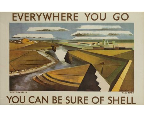 Paul Nash (1889-1946)
Everywhere you go, you can be sure of Shell, 1961 reprint
off-set lithograph printed by W.R. Royale &am