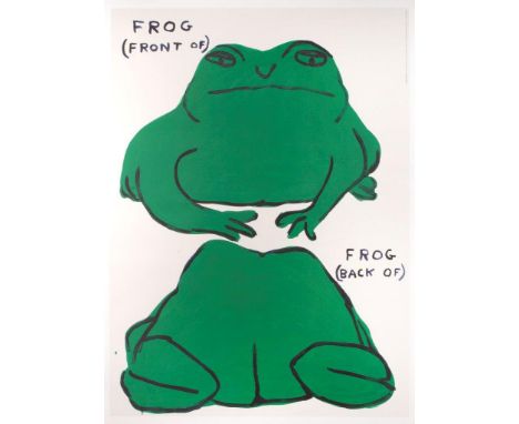 David Shrigley (b.1968)
Frog (Front of), Frog (back of), 2021
off-set lithograph
80 x 60cm, unframed.