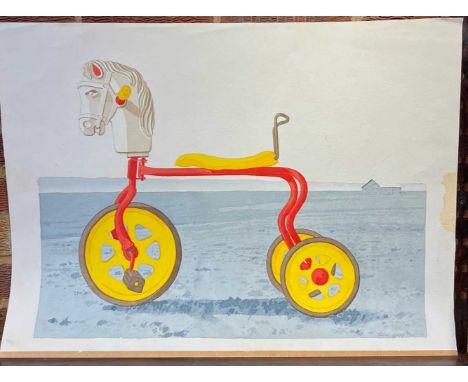 Robert Young (20th Century)
Rocking Horse, 1971
signed and dated
watercolour
55 x 75cm; with a limited edition lithograph of 
