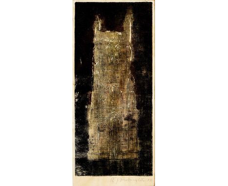 Style of John Piper (1903-1992)
Church Tower, 1972
indistinctly signed in pencil
lithograph
22 x 10cm.