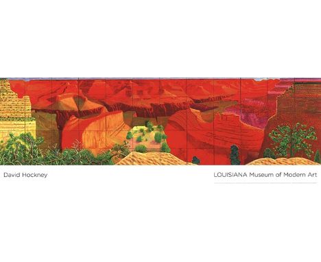 David Hockney (b.1937)
A Closer Grand Canyon, 1998
for Louisiana Museum, Denmark
off-set lithograph
46 x 137cm, unframed.