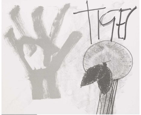 Brian Fielding (1933-1987)
Tiger, 1987
18/48, signed and numbered in pencil (in the margin)
lithograph
30 x 30cm.