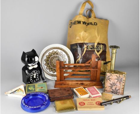 A Collection of Various Vintage and Later Sundries to Comprise "Kit Cat Klock" (Condition Issues), Advertising Nova New World