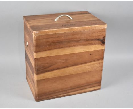 A Modern Wooden Bread Bin, 30cms Wide and 31cms High 