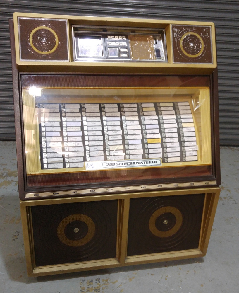 A Rowe AMI 200 Selection Stereo jukebox, Model R87, height 135cm