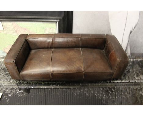 Mini Tribeca Decorative Item - Leather Antique Whisky  70 X 30.3 X 18.3cm  RRP £160