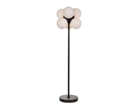 { Option of lots:  385, 385a } } } } L257 Moondrop Floor Lamp Opaline & Rou(Uk) 50x50x170cm RRP  £ 1041