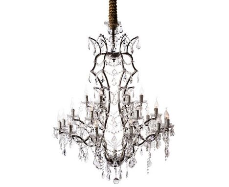 Crystal Large Chandelier Polished Steel 102 X 102 X 133cm  The Crystal Lighting Collection Is Inspired By The Elaborate Desig