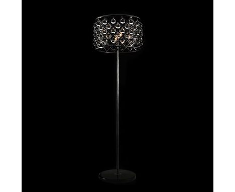 Zig Zag Floor Lamp Natural 50 X 50 X 170cm  The Zig Zag Floor Lamp Features Delicate Spheres Of Optical Grade Glass Suspended