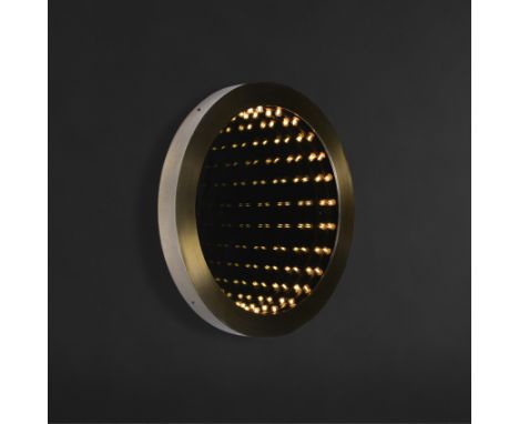 Inception Round Medium Mirror  100 X 11 X 100cm  Inspired By Infinity Mirror S From The 1970s The Inception Lights Up To Reve