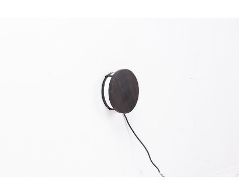 { Option of lots:  774, 774a } } } Crescent Round  Sconce Lighting 22cm As.Ebony (Uk) 22x8x22cm RRP  £ 387