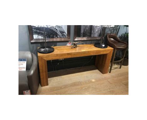 Old School Gym Console-Reclaimed Maple Strip  180 X 45 X 76cm  The Old School Gym Cabinetry Collection, Continues The The Des