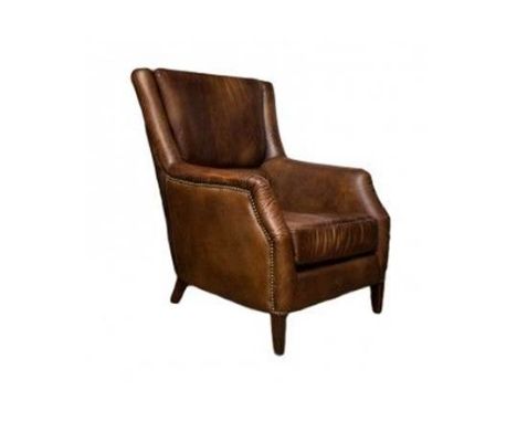 Chelsea Sofa Single Seater Antique Tobacco 78 X 96 X 97.5cm  A Retro And Scandinavian Inspired Design Featuring High Seat Bac