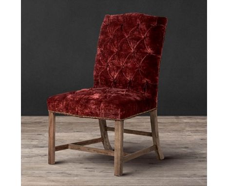 { Option of lots:  665, 666 } } } Regency Dining Chair -Siren Rose & Weathered Oak 60 X 67 X 98cm  Inspired By Brighton Pavil