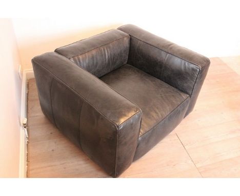 Tribeca Sofa 1 Seater -Old Glove Espresso 114 X 98 X 60  Oversized Proportions  The Sumptuous Sophistication Of The Tribeca S