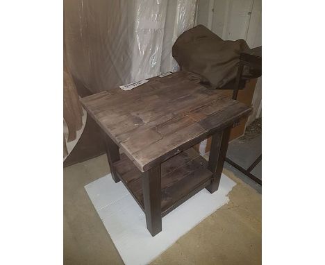 Axel Parquet Mk2 Side Table 60x60x60cm Genuine Reclaimed Vintage Boat Wood Nat 60x60x60cm RRP  £ 951
