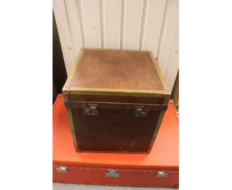 White Star Trunk Authentic Croco 60 X 59 X 60cm  A Larger Version Of The London Trunk White Star Is Similarly Inspired By The