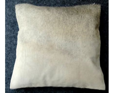 { Option of lots:  629, 630, 631, 632 } } } Cowhide Leather Cushion Cover 100% Natural Hide Handmade (Style PE10 x1) 35cm RRP