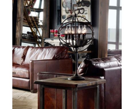 Gyro  Table Lamp Antique Rust 54 X 54 X 82cm  The Gyro Crystal Lighting Collection Is Inspired By Nineteenth Century Experime