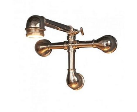 Knuckle Joint Lamp Chrome 35 X 35 X 48cm  The Knuckle Joint Ranges Is The Designers Take On The Current Repurposed Steampunk 