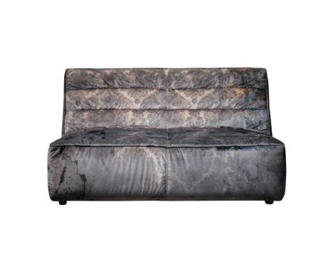 Shabby Sofa 2 Seater F&D Peat Smudge W138 X D120.5 X H78 The Shabby Is Beautifully Cushioned With Ribbed Sewing Creating A Di